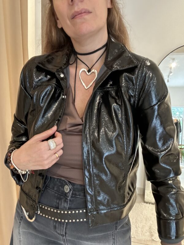 Campera Charol