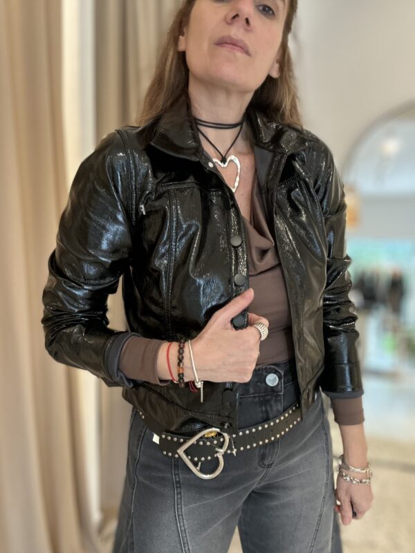Campera Charol