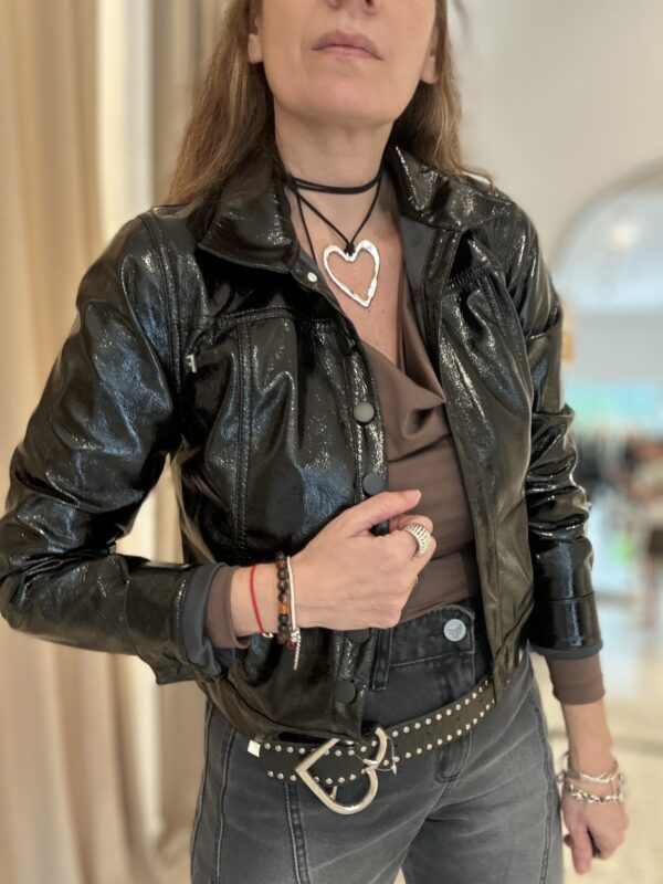 Campera Charol
