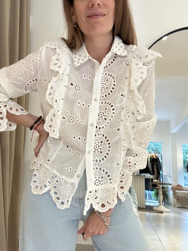 Camisa Broderie Volados