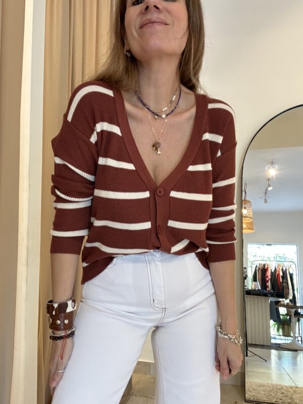 Cardigan caramelo