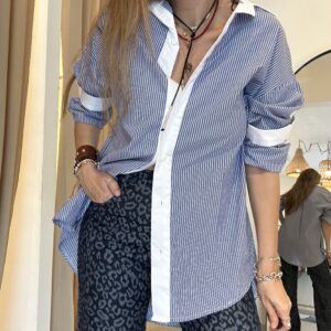 CAMISOLA RAYAS AZUL