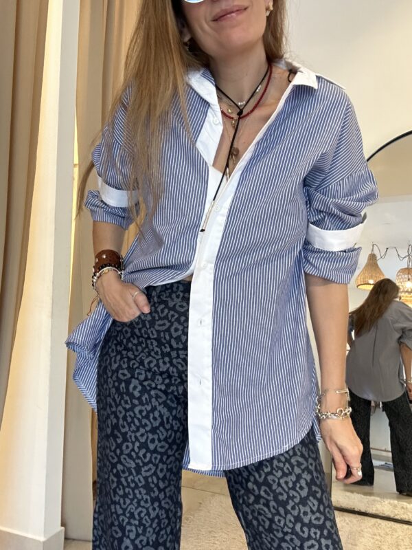 CAMISOLA RAYAS AZUL